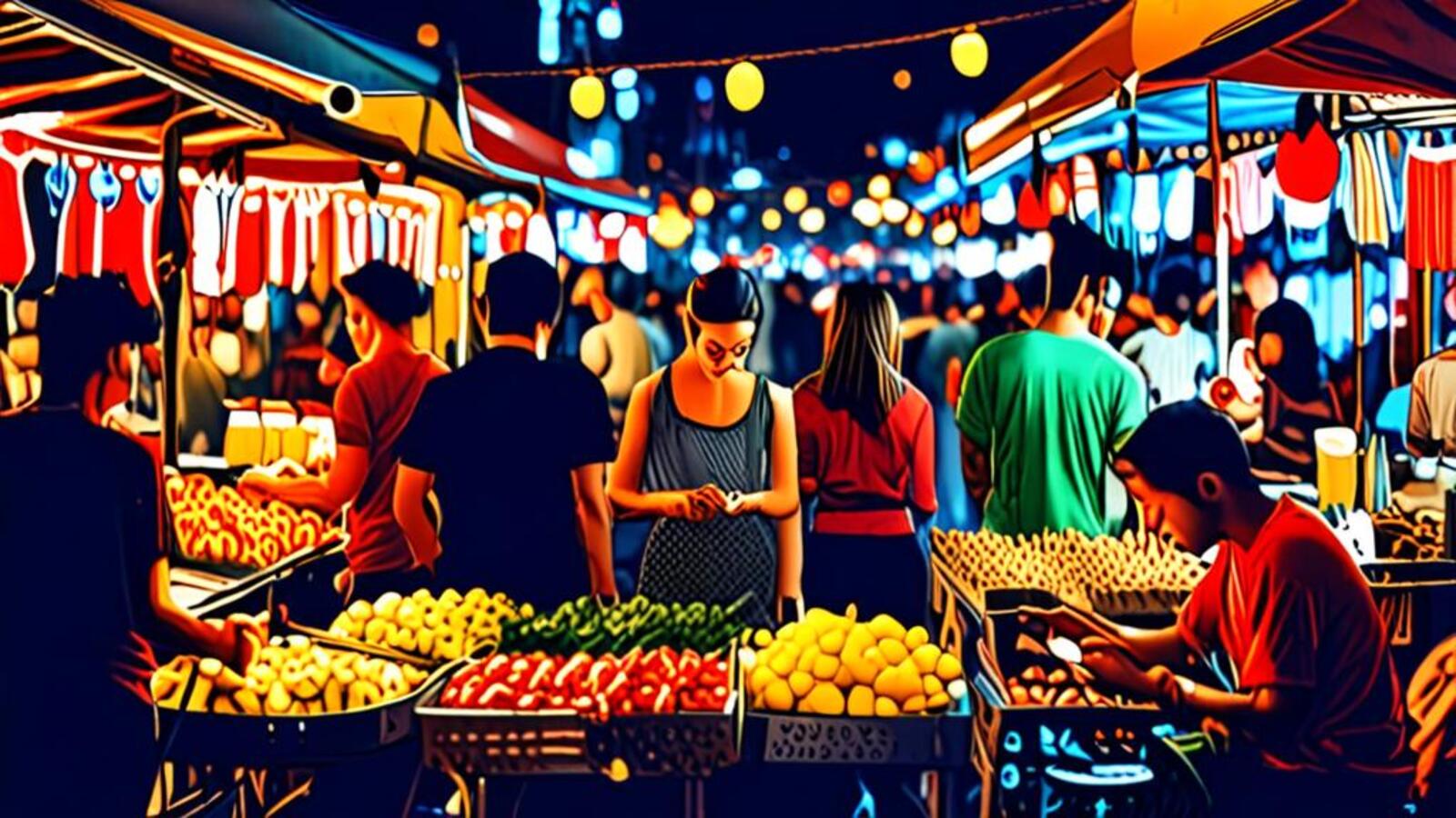 ไลฟ์สไตล์ตลาดกลางคืนกรุงเทพ: คู่มือช้อปปิ้งและกินดื่มยามค่ำคืน